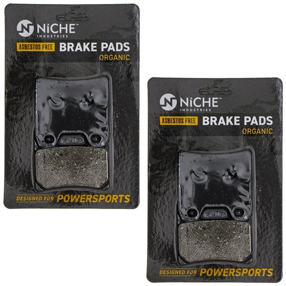 Niche Rear Brake Pad Set for Yamaha FZ1 Organic Motorcycle 2 Pack 519-KPA2574D