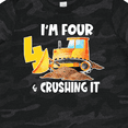 thumbnail image 4 of Inktastic I'm 4 and Crushing It Construction 4th Birthday Boys or Girls Toddler T-Shirt, 4 of 5