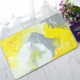 thumbnail image 1 of YUSDECOR Grey and Yellow Abstract Art Painting Home Decor Floor Mat Area Rug Doormat Size 18x30 Inches, 1 of 1