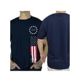 thumbnail image 4 of Biezeib Men's Independence Day T-Shirt Stars Numbers Flag Printed Round Neck Short Sleeve Tops, 4 of 5