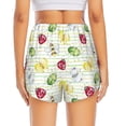 thumbnail image 3 of Picia Insects Pattern Women's 2 in 1 Athletic Running Shorts High Waisted Workout Casual Gym Sweat Shorts with Comfy Liner Zipper Pockets-XX-Large, 3 of 9