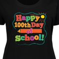 thumbnail image 4 of Inktastic Happy 100th Day of School Women's Plus Size T-Shirt, 4 of 5