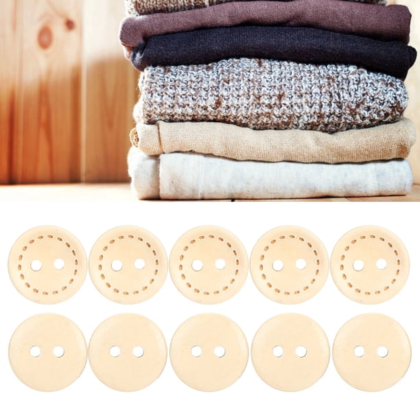 Botón De Madera De Pata De Perro, Botón Lindo, Botones De Madera Marrón Oscuro, Botón De Pata De Gato, Botón De Costura De Dos Agujeros, Botón De Camisa, 15 Mm - México