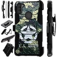 thumbnail image 1 of WORLD ACC LuxGuard Holster Case Compatible with Samsung Galaxy A11 Hybrid Phone Cover (US Army Crosshatch), 1 of 1