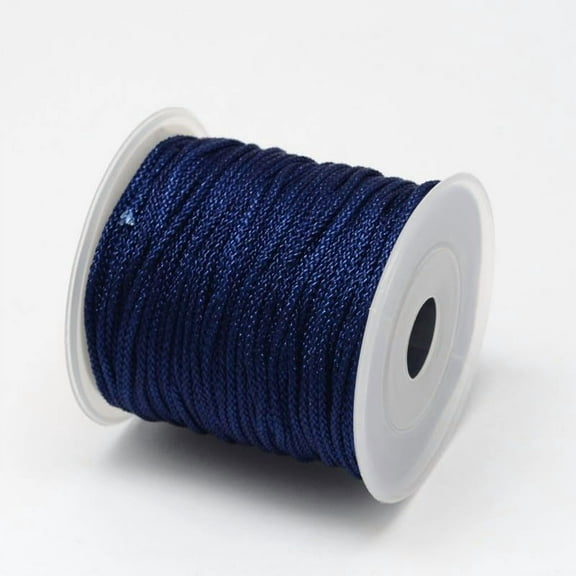 1 Roll Nylon Threads 25.15 Yards Blue Beading Thread Chinese Knotting Cord Rope for DIY Necklace Bracelet Jewelry Making