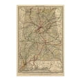 thumbnail image 7 of 1888 Map of Alabama - Vintage Map of Alabama Wall Art - Railroad Map of Alabama History Poster, 7 of 7