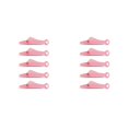 thumbnail image 1 of sweethay Enhebrador de , punto de cruz, herramienta de enhebrado de alambre, artesanía en cuero, pasador hecho a mano, suministros de Rosado 5PCS 2Conjunto, 1 of 6