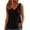 Black, variant on Tank Tops for Women Cotton Linen Lightweight V Neck Plain Casual Sleeveless Shirt Summer Outfits