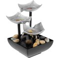 thumbnail image 1 of NUAHRHY 2pcs Tabletop Fountain with Light and Pebble Meditation Water Fountain Small Waterfall Fountain Desktop Decorations USB Powered Sound Relaxation Fountain Ornament for Table Home, 1 of 4