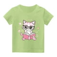 thumbnail image 7 of 2025 New Summer Tops for Girls Cute Round Neck Short Sleeved Print Boys T Shirts Lightweight Graphic Tees Boys, 7 of 7