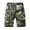 Khaki, variant on Mens Camo Cargo Shorts, Multi - Pockets, Adjustable Waist, Summer Outdoor & Work Wear
