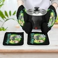 thumbnail image 6 of Rick And Morty 4 Pcs Oven Mitts And Pot Holders Kitchen Oven Glove with Potholders Non-Slip Cooking Gloves for Cooking Baking Grilling, 6 of 7