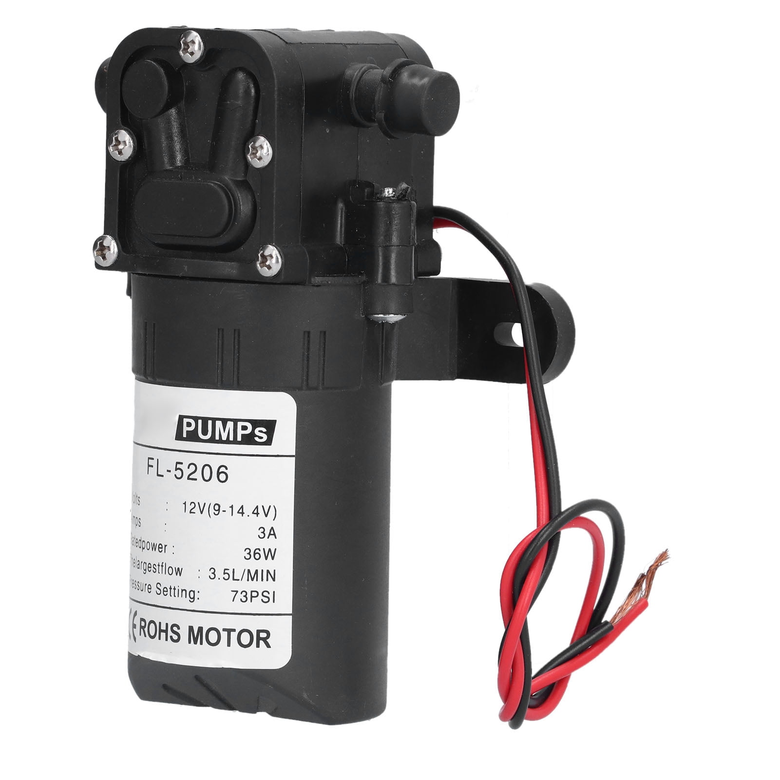 Sprayer Diaphragm Pump, 73PSI Pressure Diaphragm Pump 36W For Water