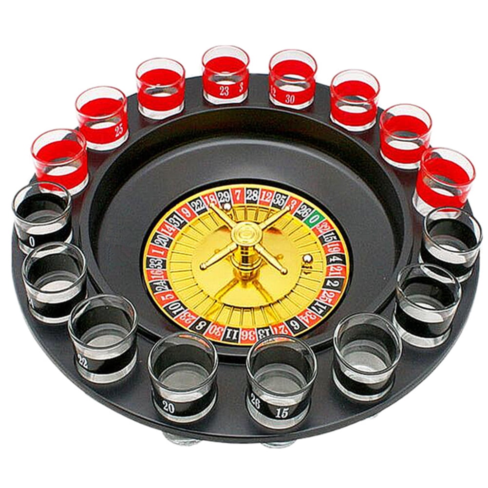 Party Drinking Set Adult Russia Drinking Turntable Shot Glass Roulette Set Drinking  Game with 16 Shot Glasses - Walmart.com