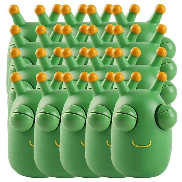 Juguete de Descompresión VentDepot PopWorm 20Pzas Gusano Goma Blanda TPR verde MXWSR-008