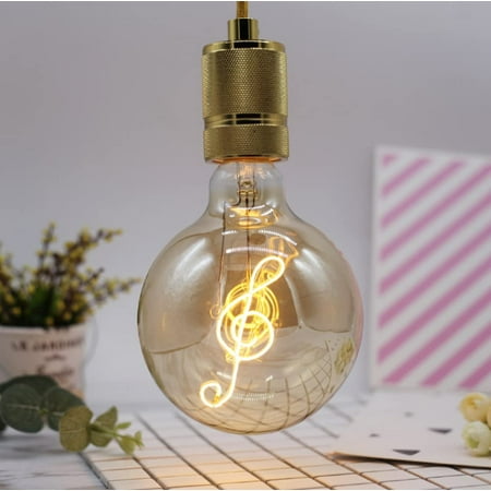 

LINLIN LED Edison Bulb LED Decorative Firework Light Bulb LED Filament Bulb Decorative Light Bulb Globe E27 110-130V 4W