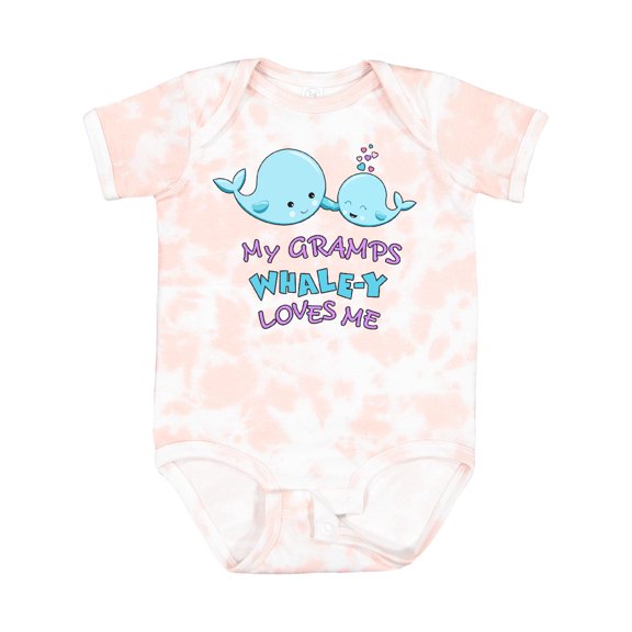 Inktastic My Gramps Whale-y Loves Me Boys or Girls Baby Bodysuit