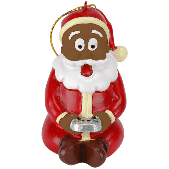 Tree Buddees Gamer Santa Claus Video Gaming Christmas Ornament - Dark Tone