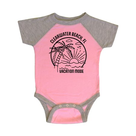 

Inktastic Summer Vacation Mode Clearwater Beach Florida Gift Baby Boy or Baby Girl Bodysuit