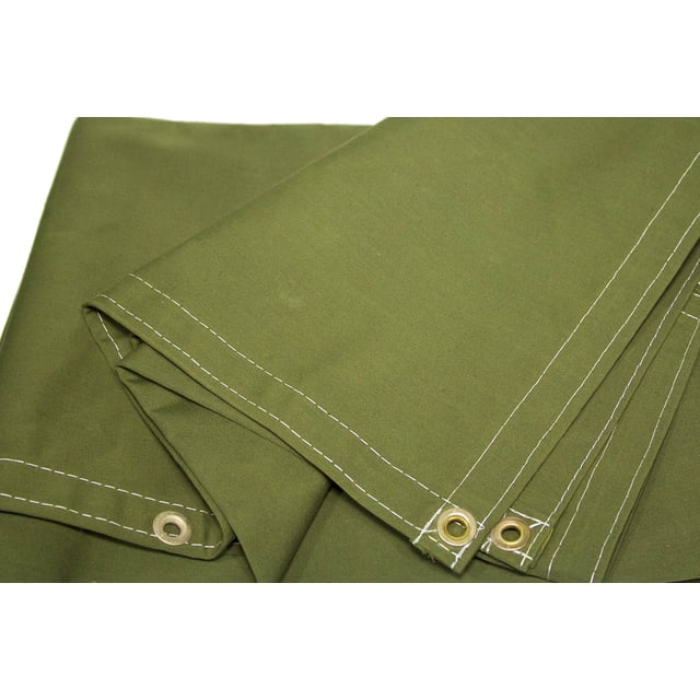 Bâche en Toile Polyester Green Workhorse 15 Pi x 20 Pi - 14.5 Oz.