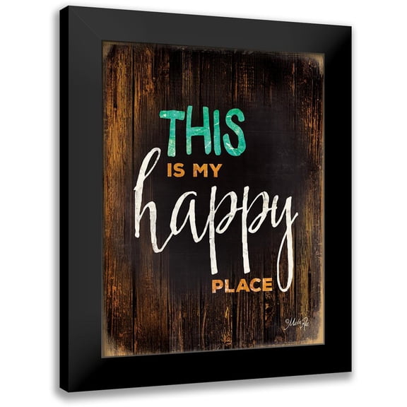 Rae, Marla 12x14 Black Modern Framed Museum Art Print Titled - Happy Place
