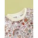 thumbnail image 4 of Pelele Para BebéS Y NiñAs Con Cuello Redondo Y Manga Larga Con Estampado De Flores XBTCLXEBCO Albaricoque;2-3 Años, 4 of 6