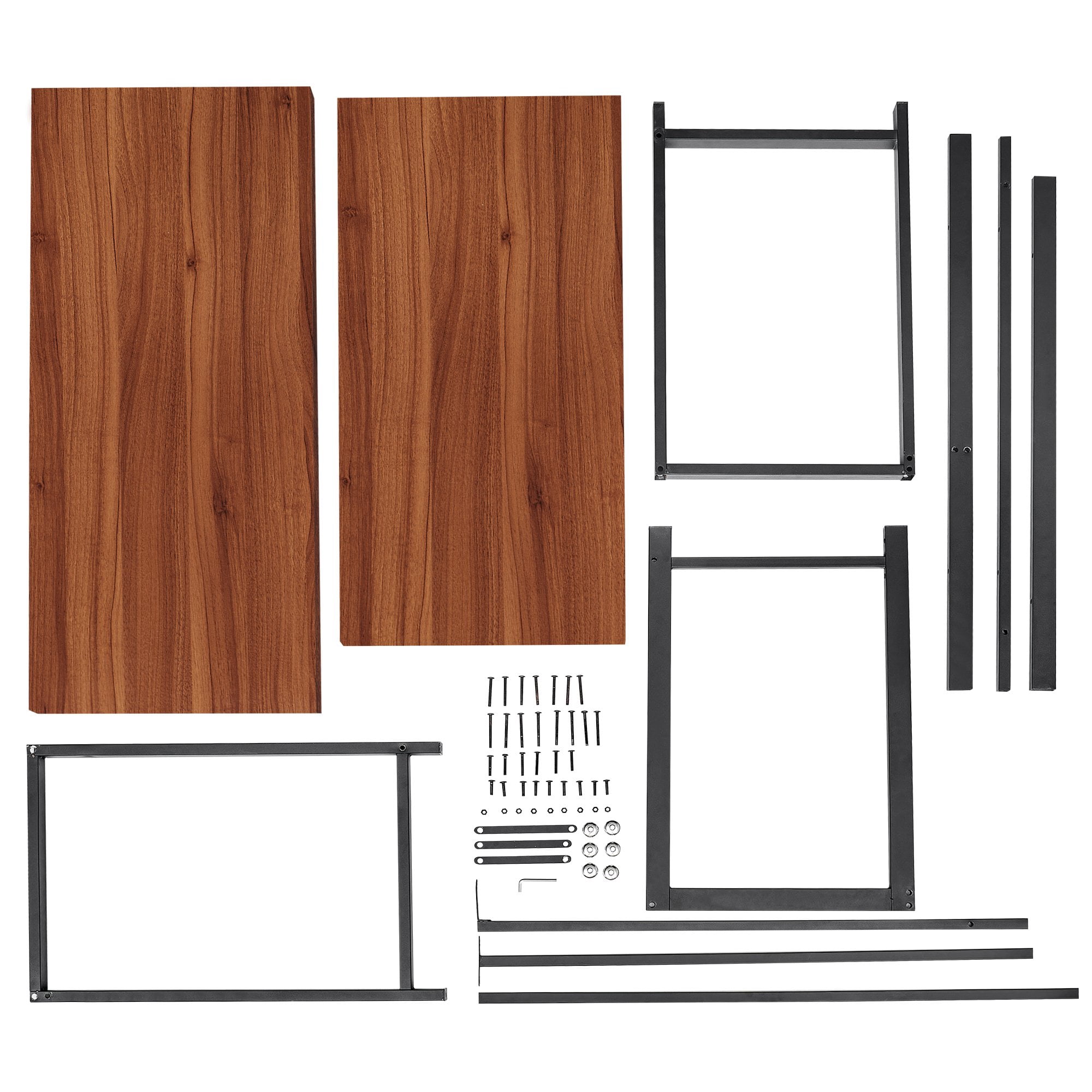 Ivinta Industrial L-Shaped Desk, 57.9"D x 44.1"W, 1 Count, 1 Pack