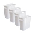 thumbnail image 4 of Plastic Small Trash Can, Vtopmart White Trash Bin with Built-in Handle, for Bathroom, Bedroom, 1.5 Gallon/5.7 L, 4 of 7