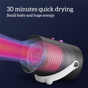 Portable vêtements électriques sécheuse vêtements pour bébés Voyage RV portatif Mini Séchoir de vêtements Machine à sécher l'espace-Sauvegardez l'opération tranquille Fournitures intérieures US Connecteur