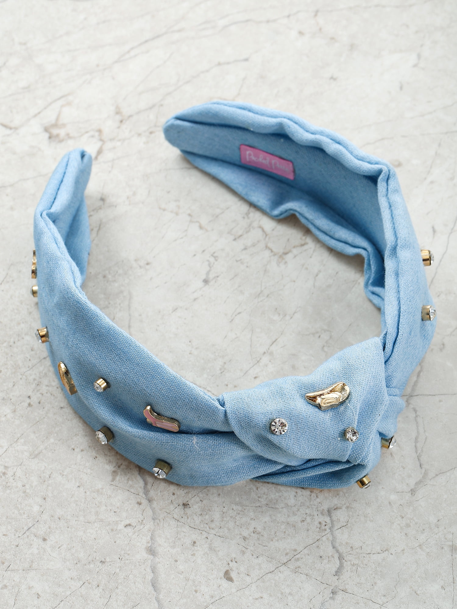 Packed Party Western Denim Headband, 1 Piece