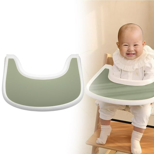 High Chair Placemats 2 Pieces Of High Chair Placemats Silicone Clean And Suitable For Stokke High Chair Tray Cover Suitable For Stokke High Chair Tray (gre