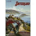 thumbnail image 2 of D Alesi, Hugo 11x14 Gold Ornate Wood Framed with Double Matting Museum Art Print Titled - Switzerland Across The Jura, 2 of 4