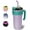 Purple, variant on Soulgenix Stain Steel Water Bottle, 2-in-1 Tumbler Travel Mug with Handle and Straw, Leak Resistant, Pink