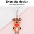 thumbnail image 3 of facefd Keychain Christmas Themed Silicone Pendant Key Ring Bag Christmas silicone keychain Decorative Attachment Alloy Keychain, Type 8, 3 of 9