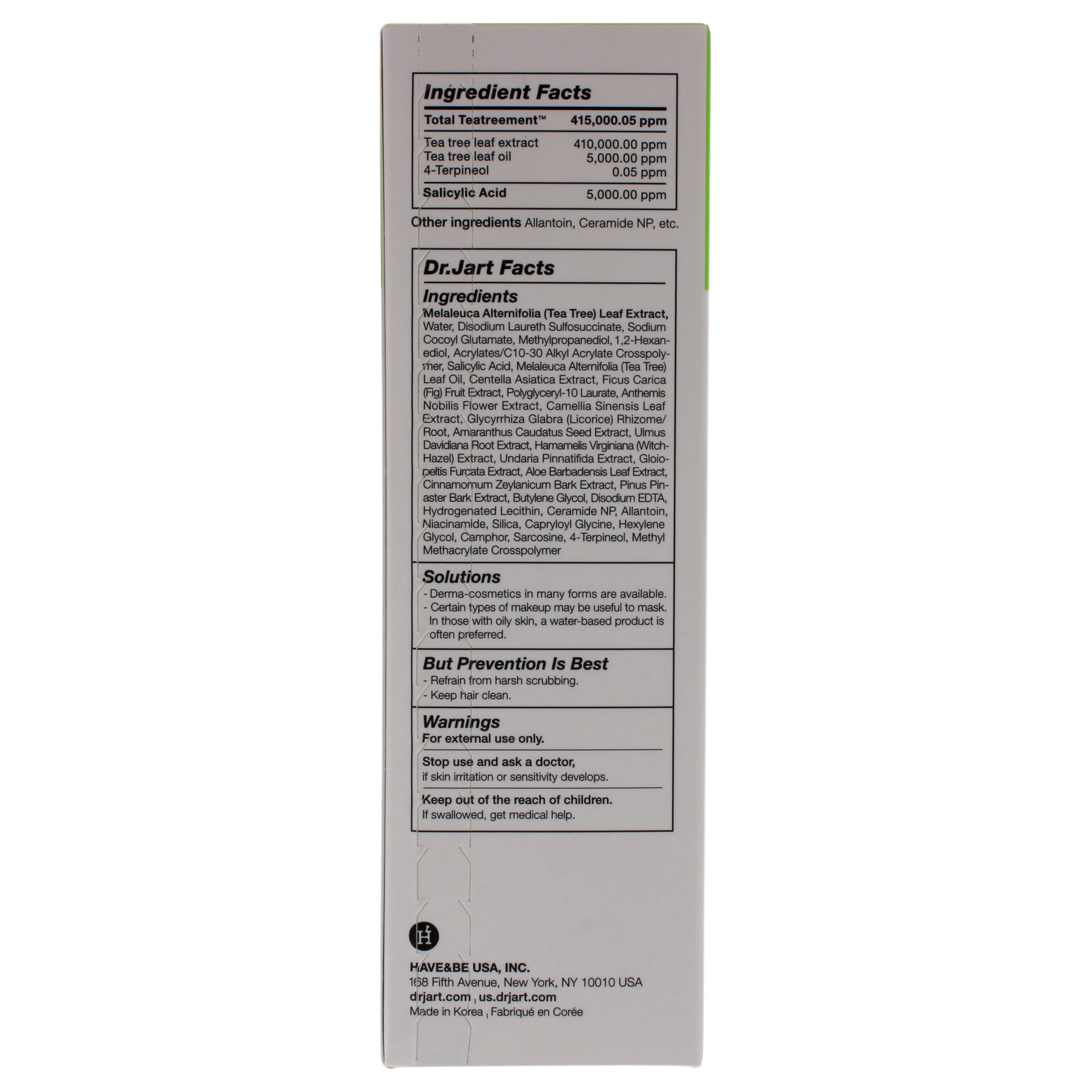 Dr. Jart+ Ctrl-A Teatreement Cleansing Foam , 4.05 oz Cleanser