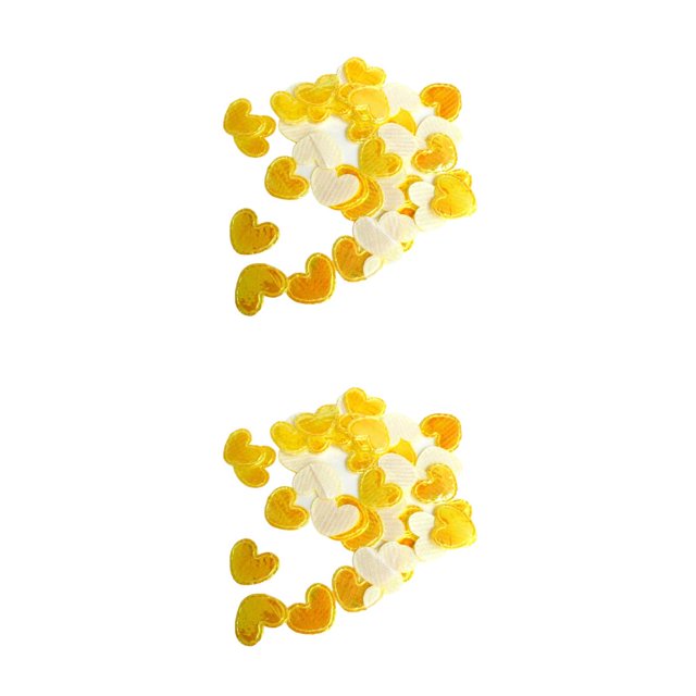 Monstrate Tarjetas de papel Confeti Papel cortado Atmósfera Atrezzo Adorno de boda Celebración Aniversario Decoraciones Amarillo Amarillo 2Conjunto