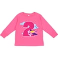 thumbnail image 3 of Inktastic 2nd Birthday Airplane Girls Pilot 2 Year Old Girls Long Sleeve Toddler T-Shirt, 3 of 5