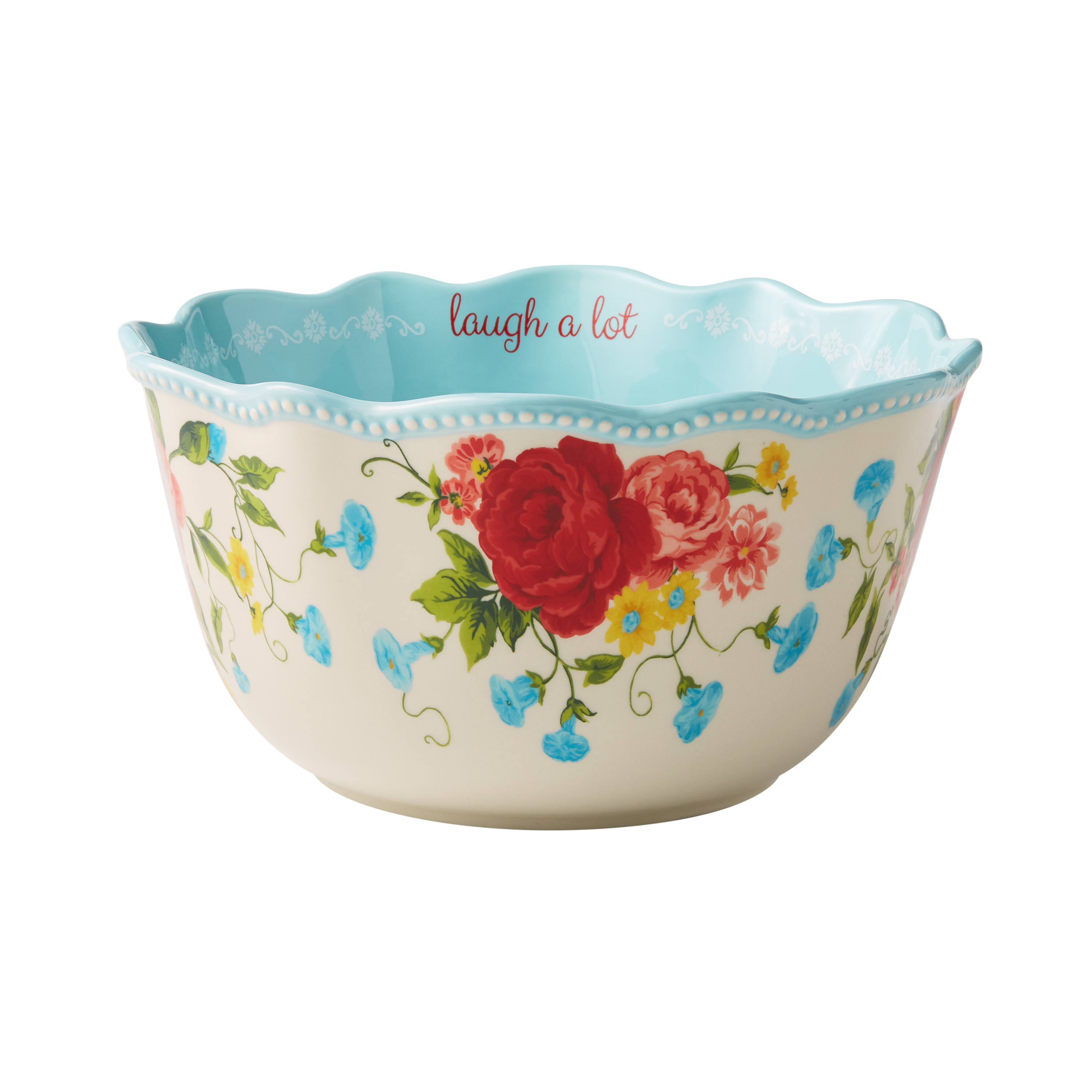 The Pioneer Woman Sweet Rose Sentiment Serving Bowls, 3-Piece Set - image 3 of 6