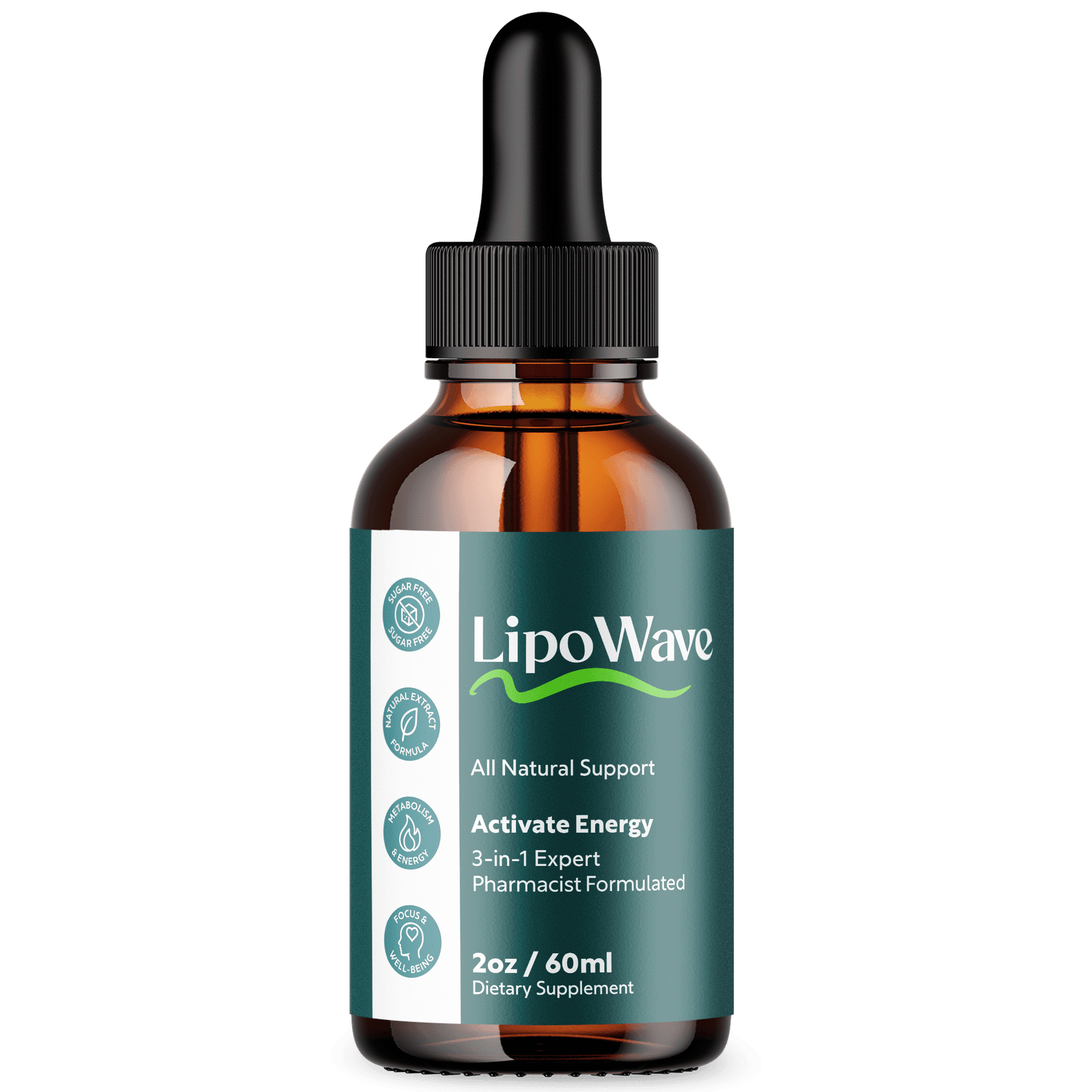 LipoWave Advanced Formula Drops Supporting Your Active Lifesyle Naturally Lipo Wave 30 Servings