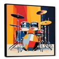 thumbnail image 2 of Designart "Groovy Drumming I" Food & Beverage Framed Wall Art - Yellow Fruits Living Room Framed Canvas Art, 2 of 6