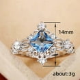 thumbnail image 6 of APIPEE Elegant Cocktail Anniversary For Her For Women Dazzling Shiny CZ AAA Zircon Ring Elegant Gift With Gift Packaging, 6 of 10