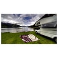thumbnail image 2 of Stylish Camping SD8115 8-Feet x 11-Feet Outdoor Reversible Camping Mat with Swish Design Burgundy/Tan, 1-Piece, 2 of 6