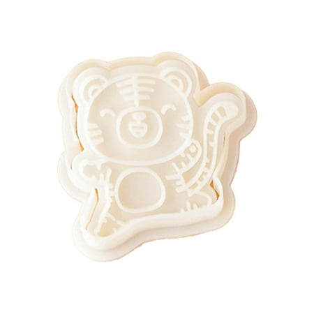 

Tiger Spring Festival Cookie Cutters and Stamper Cartoon Bakeware Tools Easy Safe Fondant Cake Mold Cake Decoration Gift