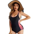 thumbnail image 4 of SWSMCLT Women's Active Bathing Suit Slimming Summer Sexy One Piece Swimsuit Sports Swimwear Red 8, 4 of 4