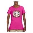 thumbnail image 3 of Baseball Mom Jaguar Print Sports Womens Graphic T-Shirt, Fuschia, 3X-Large, 3 of 5