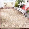 thumbnail image 2 of SAFAVIEH Courtyard Charlotte Floral Indoor/Outdoor Area Rug, 4' x 5'7", Coffee/Sand, 2 of 6