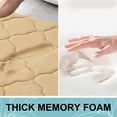 thumbnail image 4 of Buganda Memory Foam Bathroom Rugs, Ultra Soft and Absorbent Bath Mat, Thick Bath Rug for Bathroom Floor, 36x24, Beige, 4 of 10