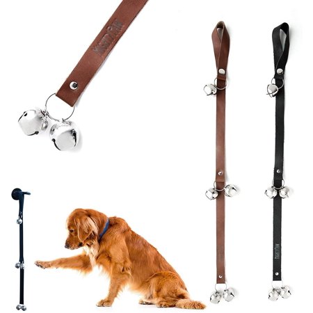 UPC: 0739810152431 | Mighty Paw Leather Tinkle Bells Leather Dog Doorbells Soft Leather with Durable Jingle Bells Housetraining Doggy Door Bells for Potty Training