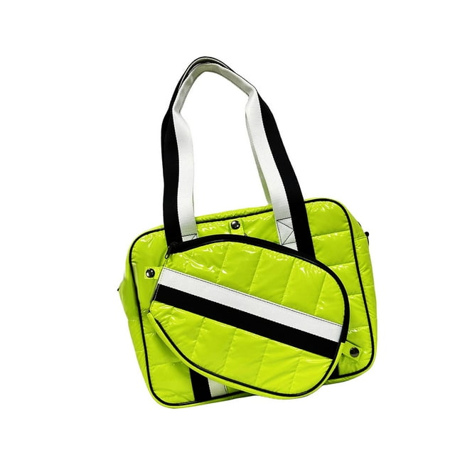 S SERENABLE Sac pour Raquette Sac de Transport pour Squash Sac pour Raquette Sangle Amovible et Ajustable Sac de Tennis Vert