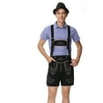thumbnail image 4 of Honeeladyy Mens Oktoberfest Outfit Set Shirts and Shorts 2 Piece Set with Hat #Ob-Blue-M, 4 of 9